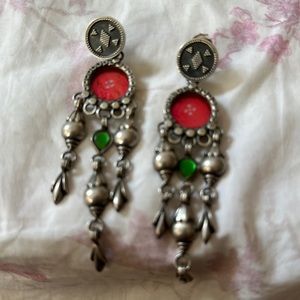 Jaipur silver earrings